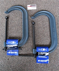 Wilton 410 Pair, *Surplus 10" 400-Series Forged C-Clamps (10" Opening, 6" Depth)