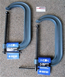 Wilton 412 Pair, *Surplus 12" 400-Series Forged C-Clamps (12" Opening, 6" Depth)