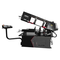 JET Elite EHB-1018VMH, 10" x 18" Semi-Auto. Dual Mitering V.S. Horizontal Bandsaw w/ Hydraulic Vise